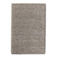 HOCHFLORTEPPICH 160/160 cm Weiß, Hellgrau  - Hellgrau/Weiß, Basics, Textil (160/160cm) - Novel