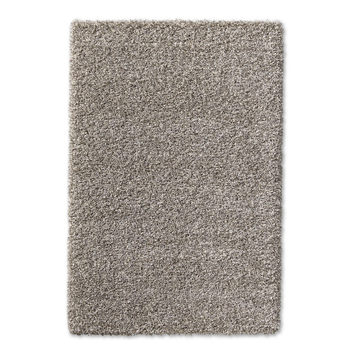 HOCHFLORTEPPICH 160/160 cm Weiß, Hellgrau  - Hellgrau/Weiß, Basics, Textil (160/160cm) - Novel