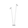 LED-STEHLEUCHTE Tom Pro 95.8/137 cm   - Chromfarben/Nickelfarben, MODERN, Metall (95.8/137cm) - Hell