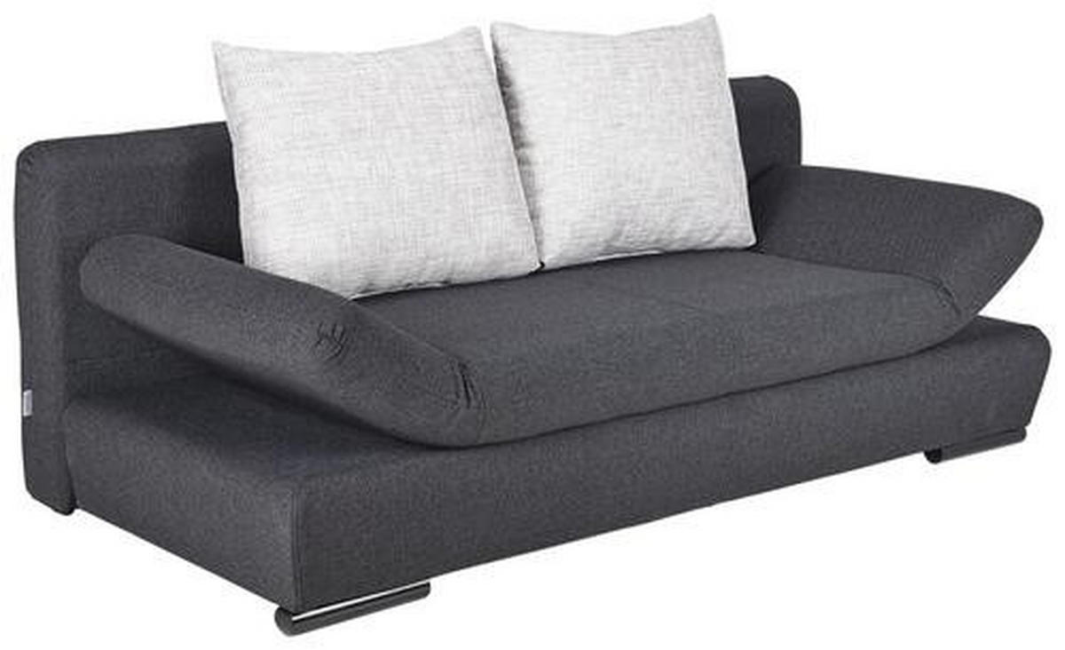 SCHLAFSOFA in Anthrazit, Hellgrau  - Anthrazit/Hellgrau, Konventionell, Holz/Textil (200/75/92cm) - MID.YOU