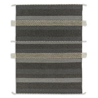 HANDWEBTEPPICH 170/240 cm Botana Dunkelgrau, Beige  - Dunkelgrau/Beige, Design, Textil (170/240cm) - Schöner Wohnen