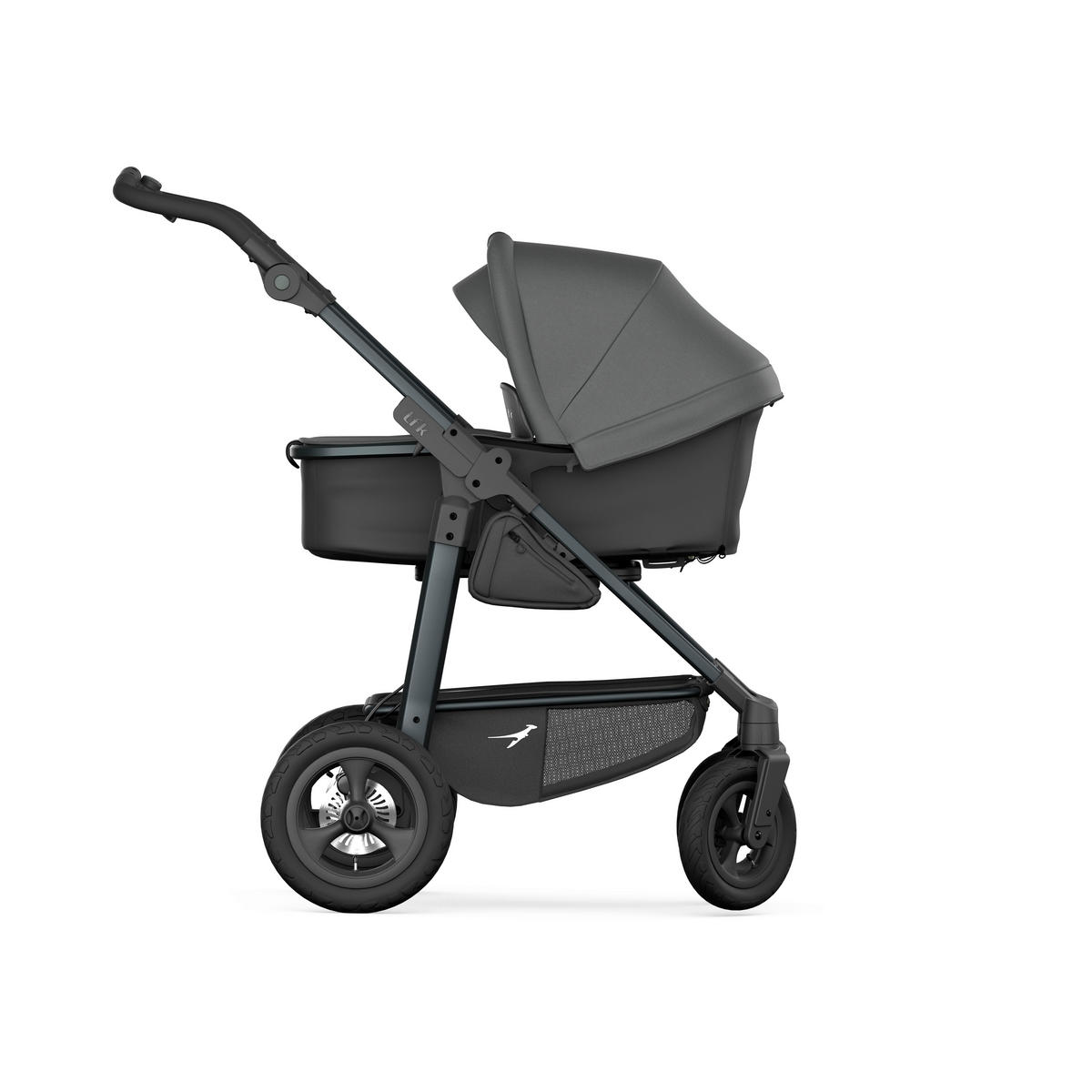 KOMBIKINDERWAGEN  - Anthrazit, Basics, Metall (57/110/108cm) - TFK