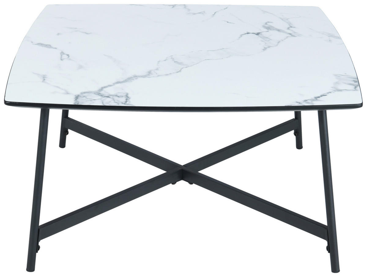 KONFERENČNÍ STOLEK, bílá, kov, kompozitní dřevo, 80/60/42 cm - bílá/černá, Design, kov/kompozitní dřevo (80/60/42cm) - MID.YOU