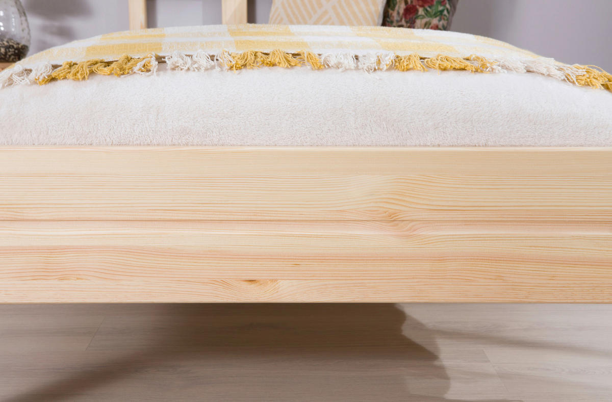 BETT 140/200 cm  in Kieferfarben  - Kieferfarben, KONVENTIONELL, Holz (140/200cm) - MID.YOU