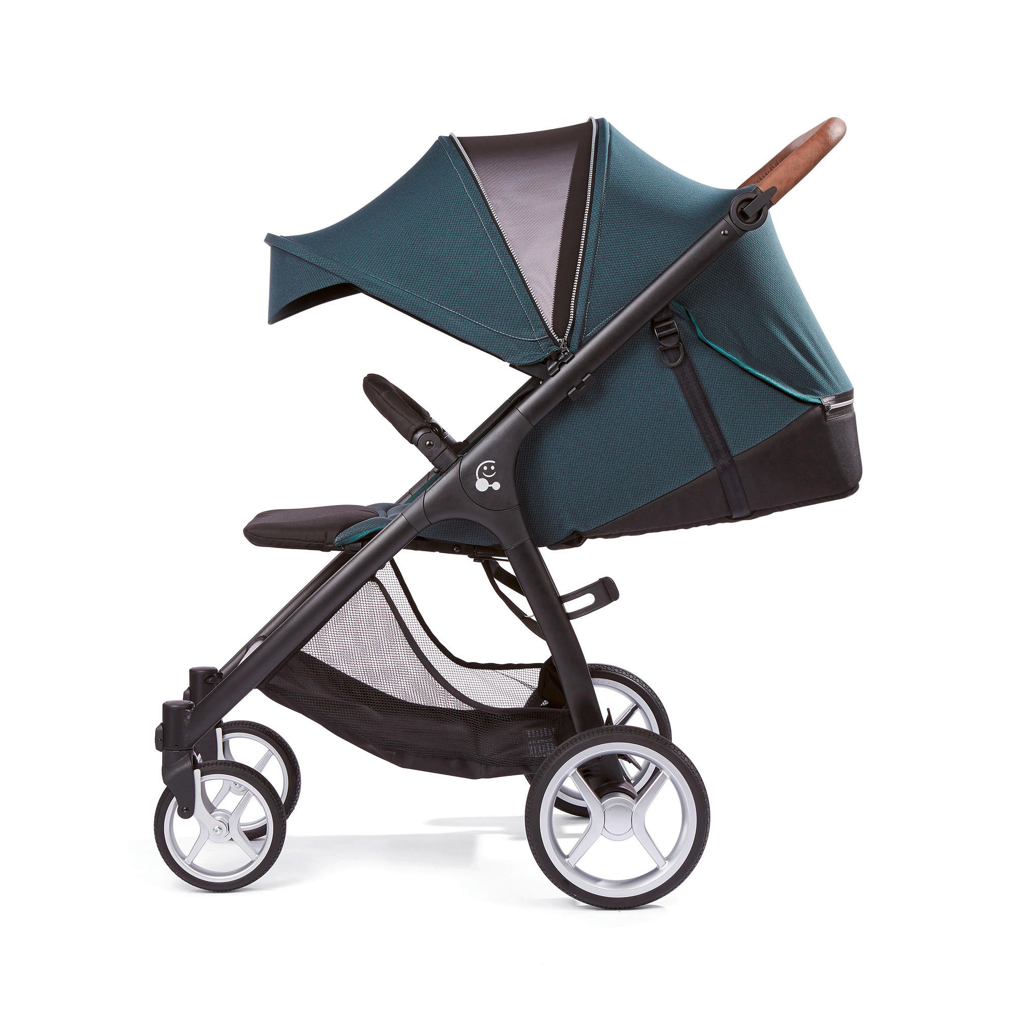 BUGGY Smiloo Happy+  - Blau/Schwarz, Basics, Textil/Metall (60/106/100cm) - Gesslein