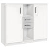 SIDEBOARD 122/105/41 cm  - vit/aluminiumfärg, Klassisk, trämaterial/plast (122/105/41cm) - Carryhome