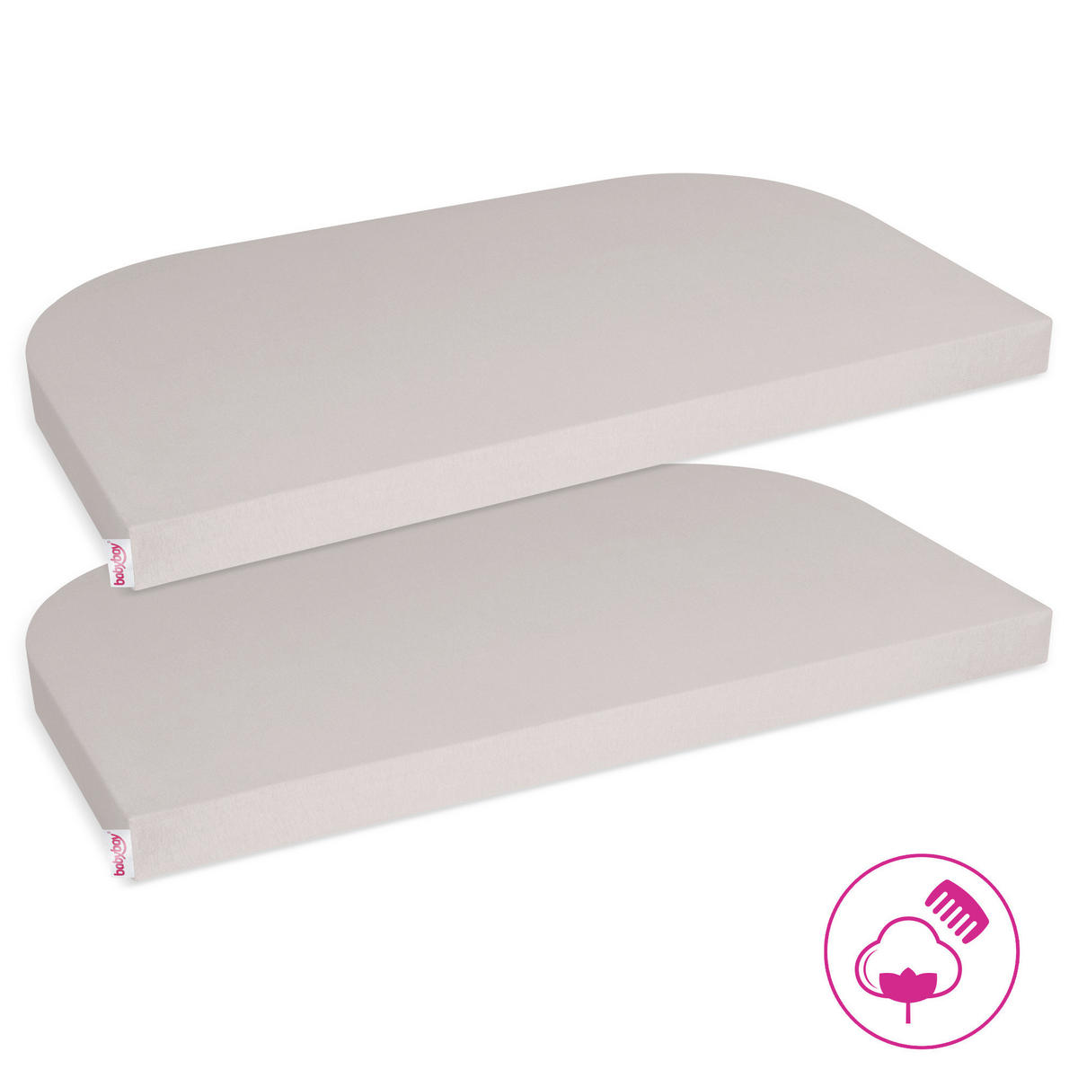 KINDERSPANNLEINTUCH  105/57,5/6 cm  - Beige, Basics, Textil (105/57,5/6cm) - Babybay