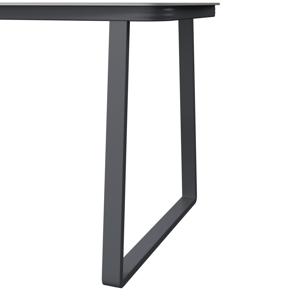 GARTENTISCH 120/74/70 cm Metall, Kunststoff Anthrazit, Naturfarben rechteckig  - Anthrazit/Naturfarben, MODERN, Kunststoff/Metall (120/74/70cm) - Ambia Garden