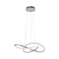 LED-HÄNGELEUCHTE Maria 57/120 cm   - Alufarben, Design, Metall (57/120cm)