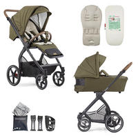 KOMBIKINDERWAGEN FX4 Swing Set  - Salbeigrün/Schwarz, Basics, Textil (100/55/130cm) - Gesslein