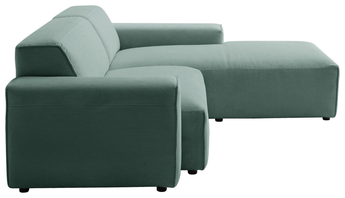 Freisteller von Pure Home Lifestyle ECKSOFA Grün Cord.