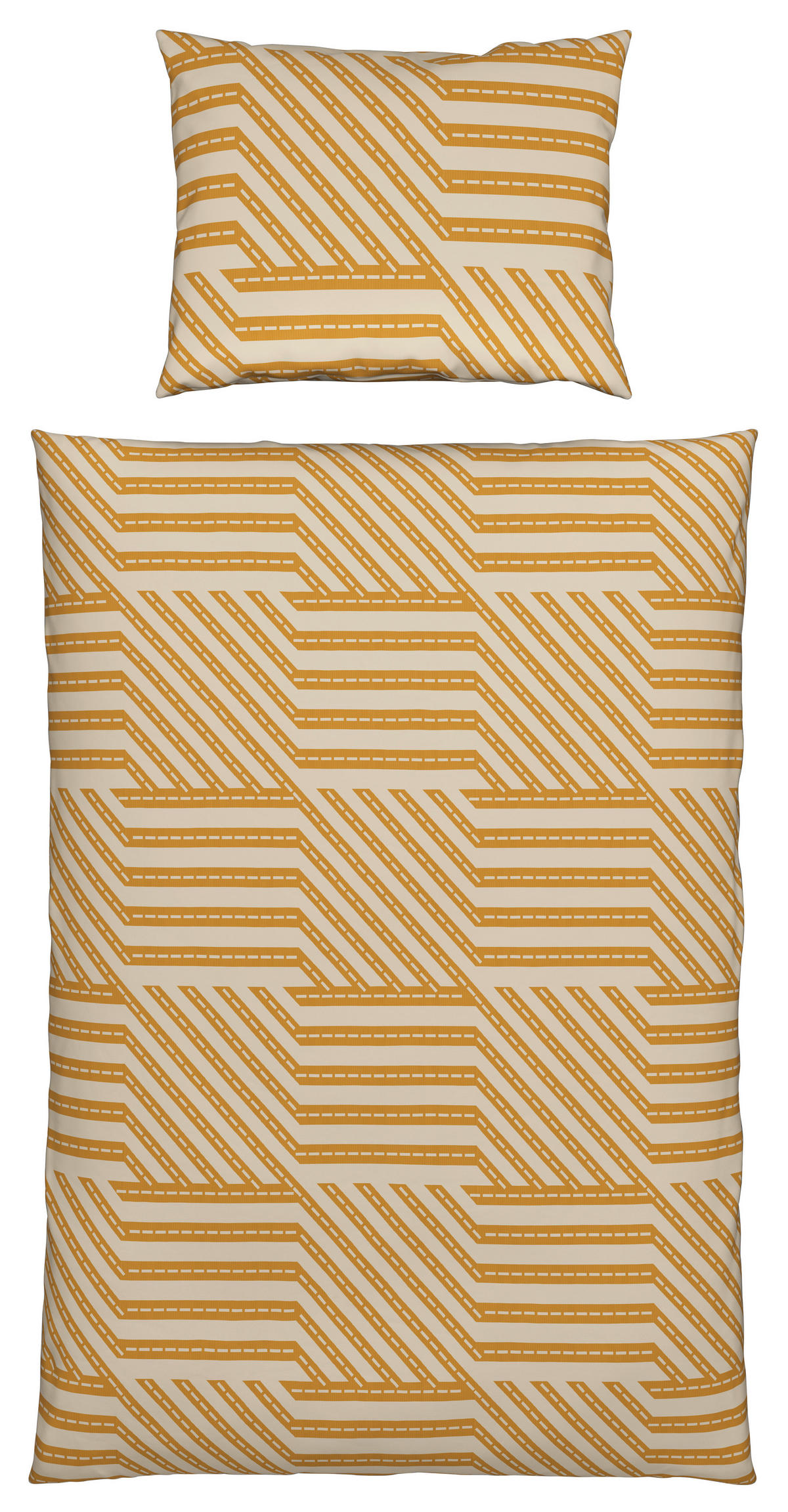 POVLEČENÍ, renforcé, žlutá, 140/200 cm - žlutá, Konvenční, textil (140/200cm) - Bio:Vio