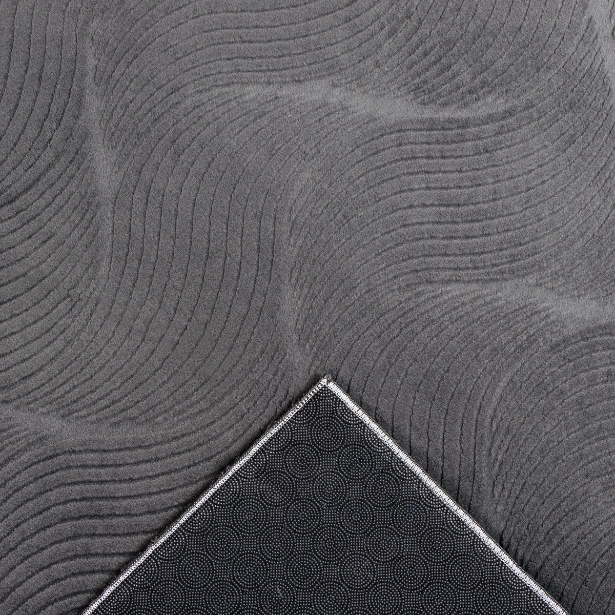 WEBTEPPICH 120/160 cm Stilo Anthrazit  - Anthrazit, KONVENTIONELL, Textil (120/160cm) - Novel