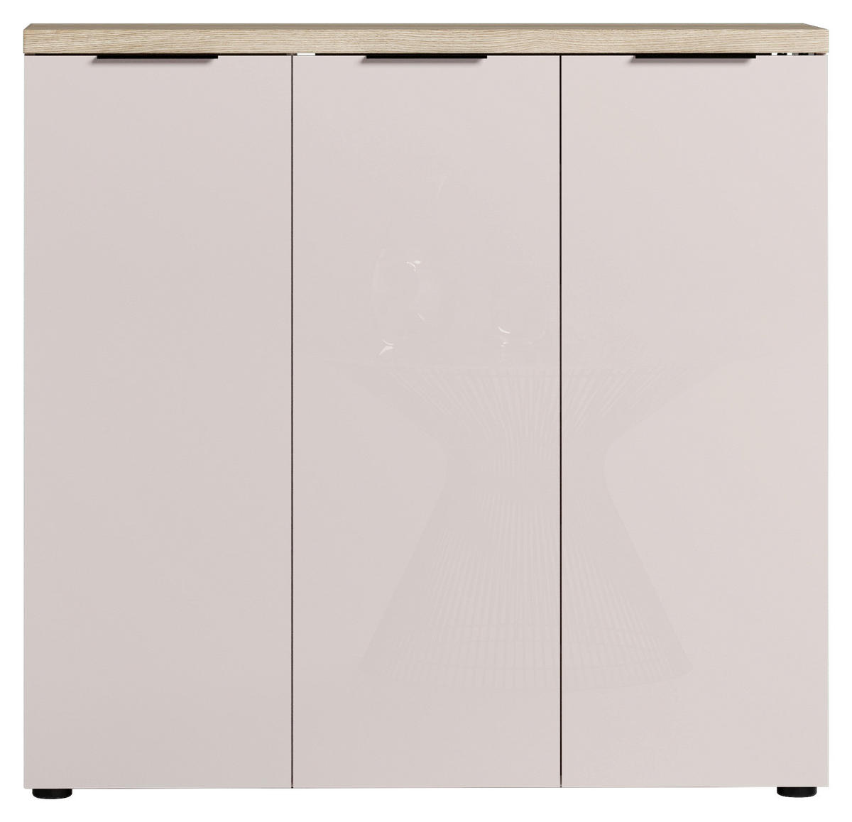 SCHUHSCHRANK Eichefarben, Kaschmir  - Kaschmir/Eichefarben, Design, Holzwerkstoff/Kunststoff (120/115/34cm) - Xora