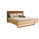 BETT 180/200 cm  in Orange, Zirbelkieferfarben  - Zirbelkieferfarben/Orange, Natur, Holz/Textil (180/200cm) - Valnatura