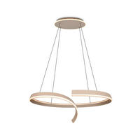 LED-HÄNGELEUCHTE CIRONDA 110/200/68 cm  - Beige, Design, Metall (110/200/68cm) - Cinque