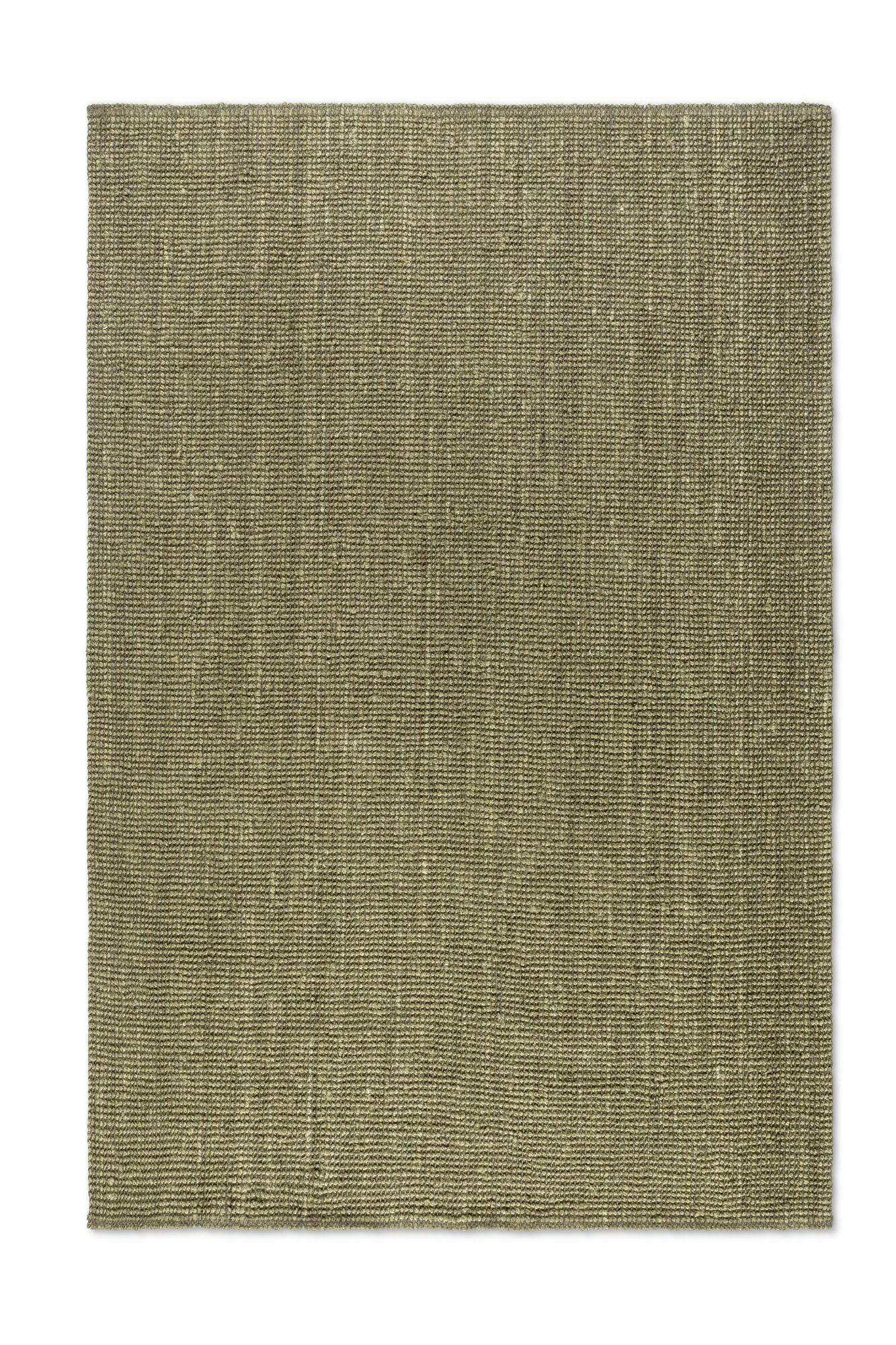 JUTETEPPICH 120/170 cm Bouclé Olivgrün rechteckig  - Olivgrün, Basics, Textil (120/170cm) - Hanse Home