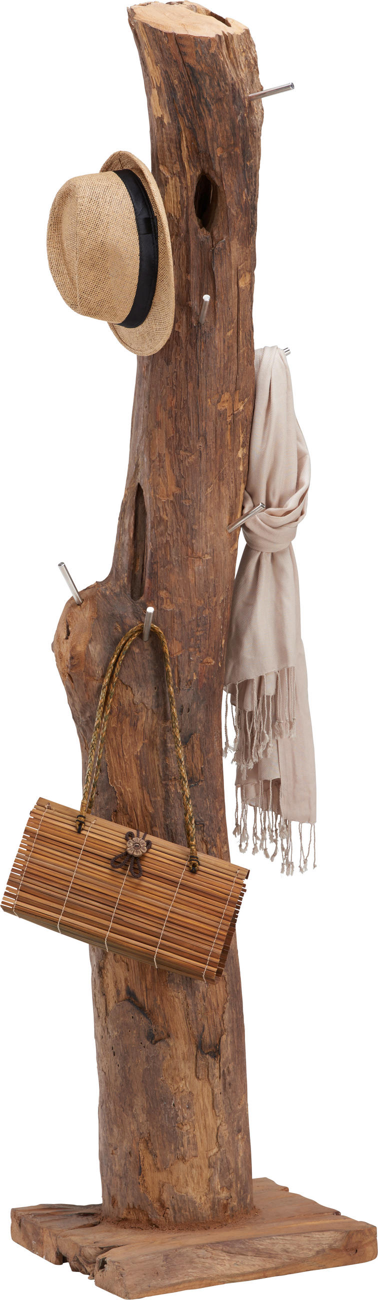 KLEIDERSTÄNDER in Teakfarben   - Teakfarben, LIFESTYLE, Holz/Metall (30/180/30cm) - Landscape