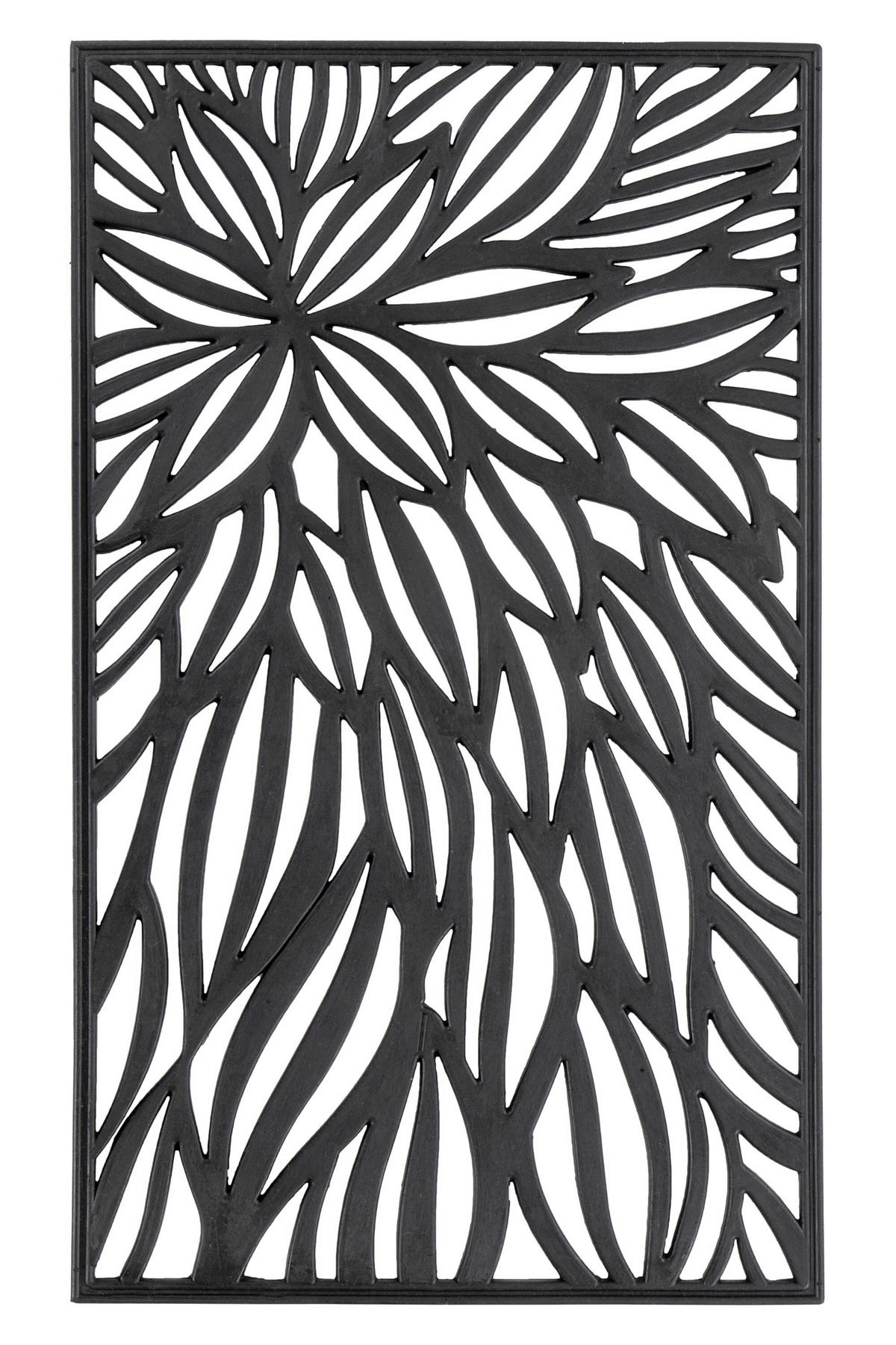 FUßMATTE 45/75 cm  - Schwarz, Basics, Kunststoff (45/75cm) - Kayoom