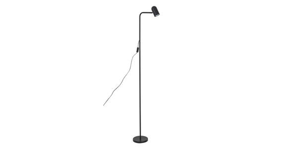 STEHLEUCHTE 35,5/18/154,50 cm    - Schwarz, Trend, Kunststoff/Metall (35,5/18/154,50cm) - Novel