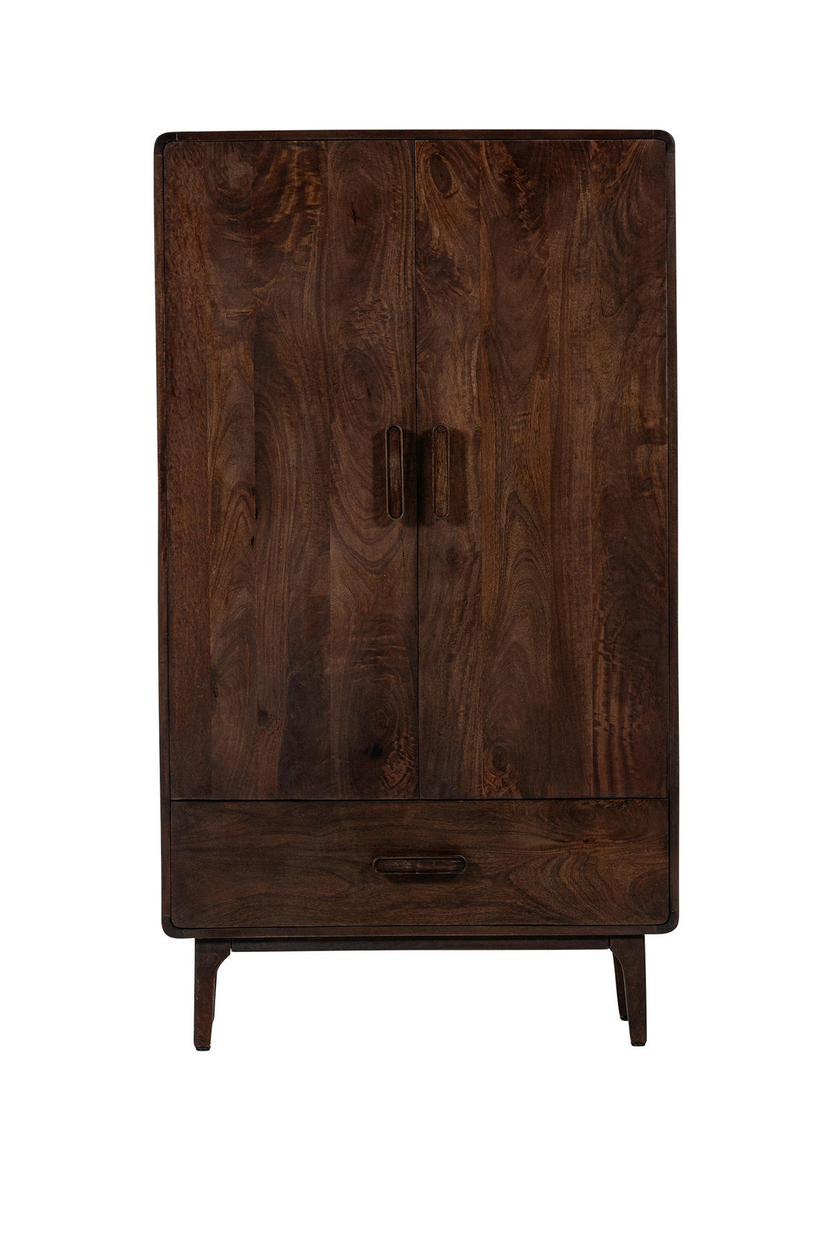 SCHRANK in Dunkelbraun  - Dunkelbraun/Braun, Design, Holz/Metall (85/150/35cm) - Livetastic