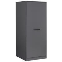 MEHRZWECKSCHRANK 67/164/68 cm  in Anthrazit  - Anthrazit/Schwarz, MODERN, Holzwerkstoff/Metall (67/164/68cm) - home24