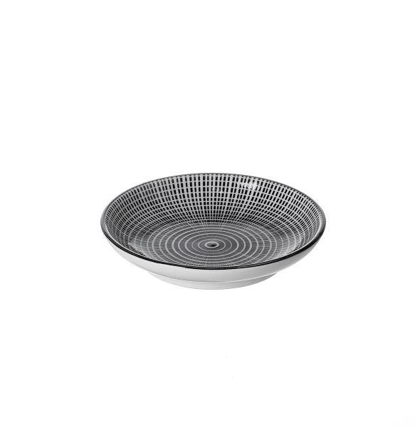 SCHALE Takeo 10 cm   - Schwarz/Weiß, Basics, Keramik (10cm) - Ritzenhoff Breker