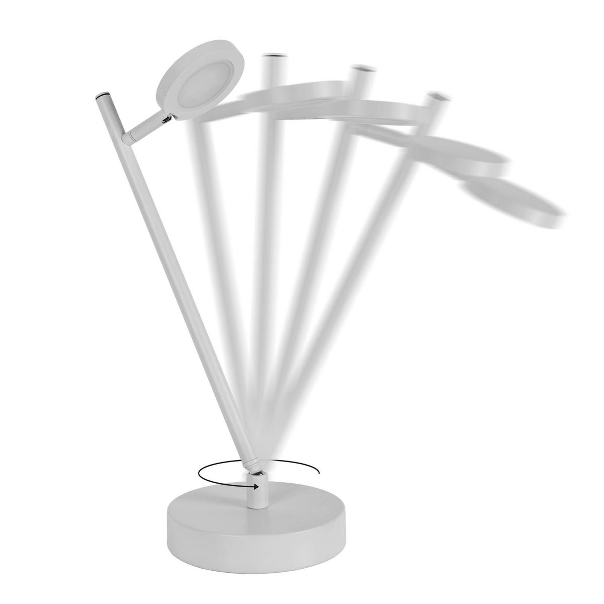 AKKU-TISCHLEUCHTE LUPA 23/16/45 cm  - Weiß, Design, Metall (23/16/45cm) - Näve