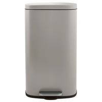 TRETEIMER 50 L  - Taupe/Schwarz, Basics, Kunststoff/Metall (42,7/29,7/64,3cm) - Spirella