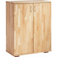 AKTENSCHRANK Kernbuche massiv Kernbuche  - Kernbuche, Design, Holz (73/90/38cm) - Carryhome