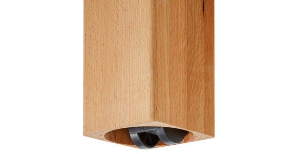 COUCHTISCH Kernbuche massiv quadratisch Buchefarben 75/75/58 cm  - Buchefarben, Natur, Holz (75/75/58cm) - Linea Natura