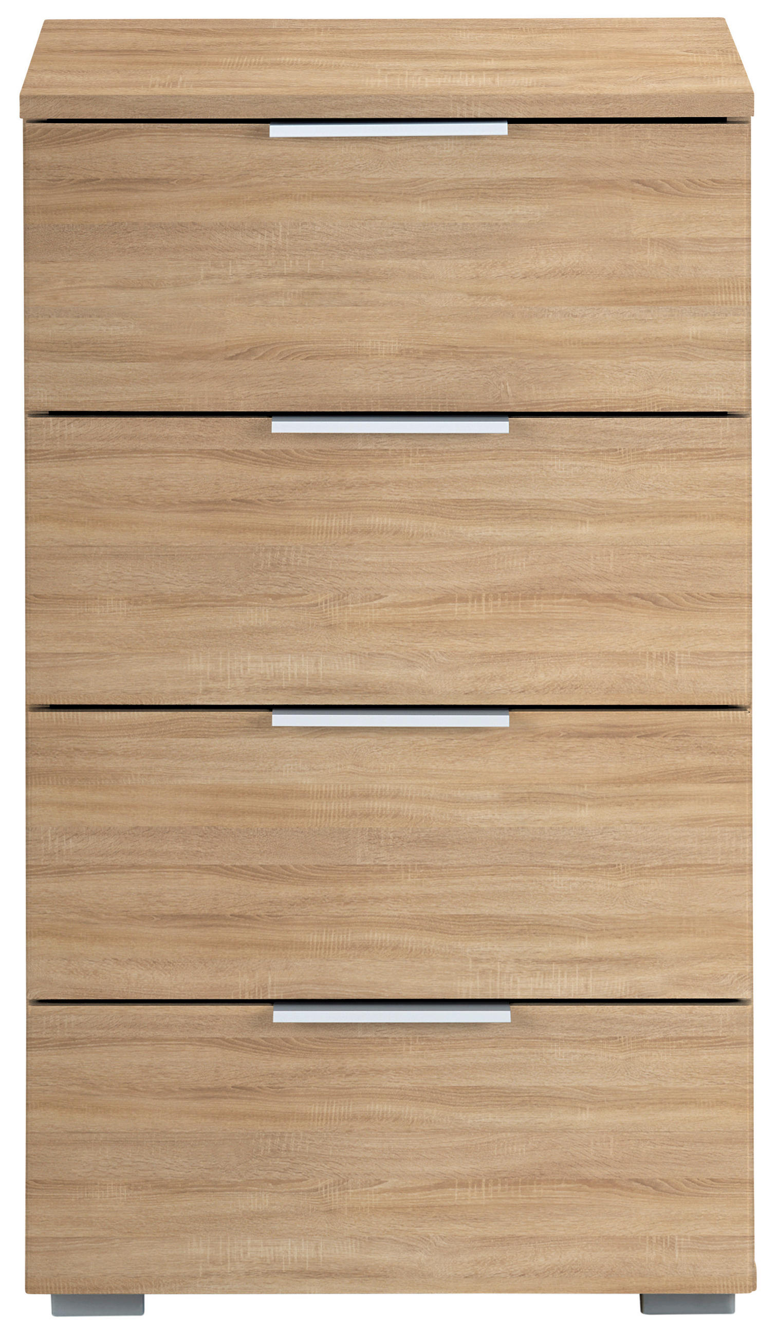 NACHTKÄSTCHEN in Sonoma Eiche  - Alufarben/Sonoma Eiche, MODERN, Holzwerkstoff (47/81/42cm) - Rauch Möbel