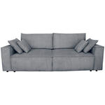 SCHLAFSOFA Cord Dunkelgrau  - Dunkelgrau/Schwarz, KONVENTIONELL, Kunststoff/Textil (240/89/100cm) - Carryhome