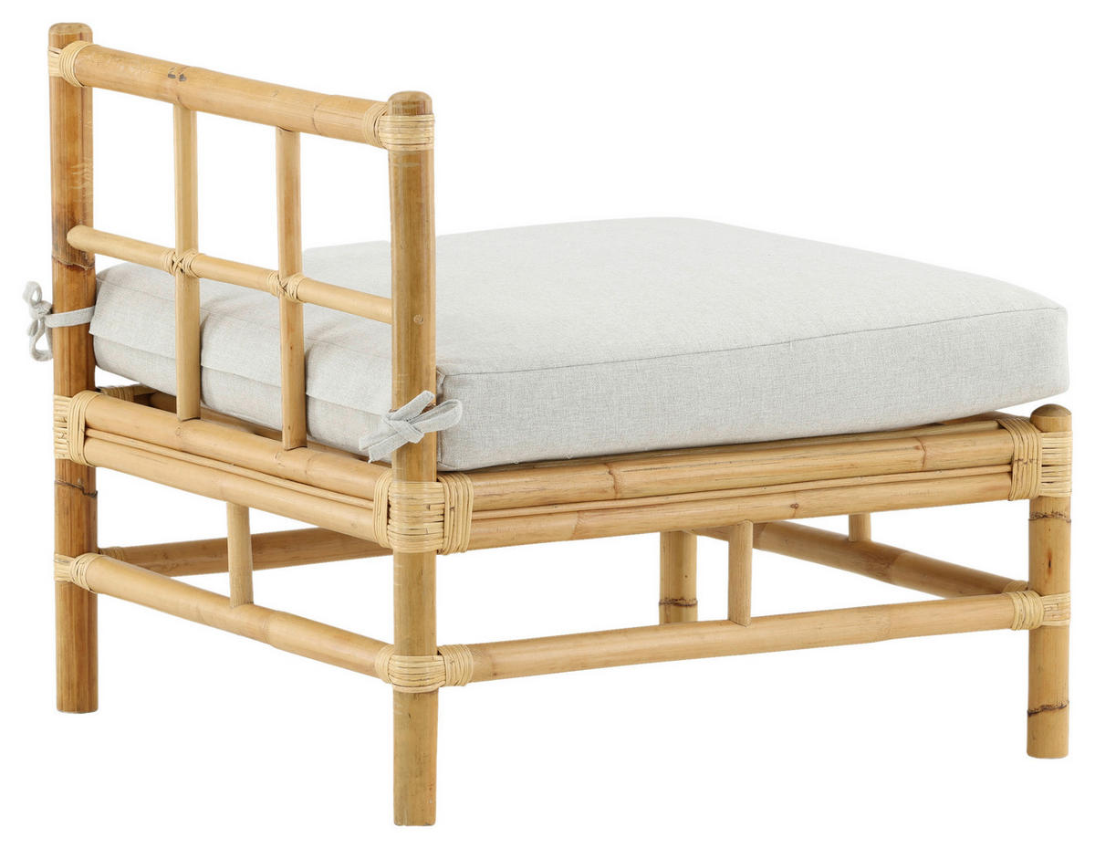 LOUNGESOFA 71,5/71/75 cm Bambus, Rattan  - Hellbraun, KONVENTIONELL, Holz (71,5/71/75cm) - Gardenson