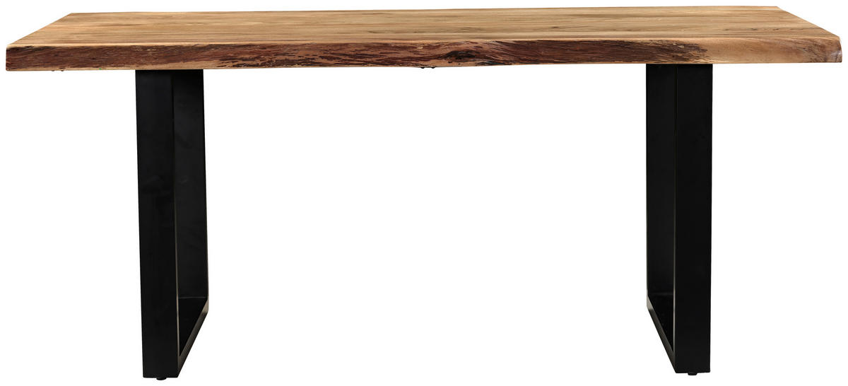 STOL ZA BLAGOVAONICU  crna, boje bagrema  drvo, metal      - boje bagrema/crna, Moderno, drvo/metal (180/90/76cm) - MID.YOU