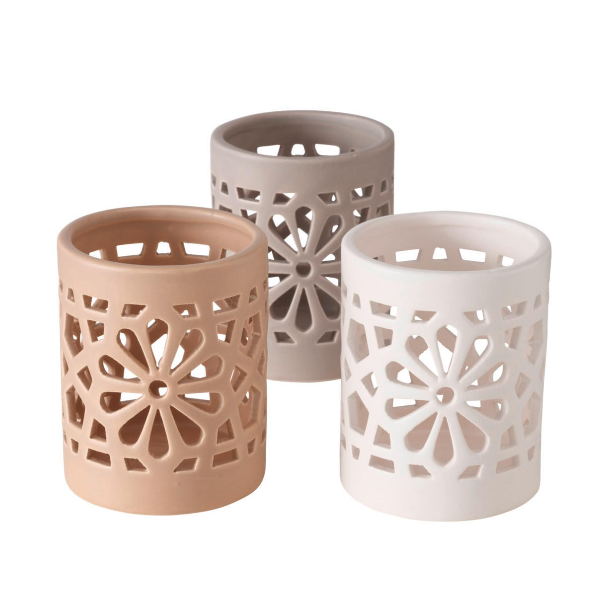LJUSLYKTA - beige/ljusgrå, Basics, keramik (9/11cm)