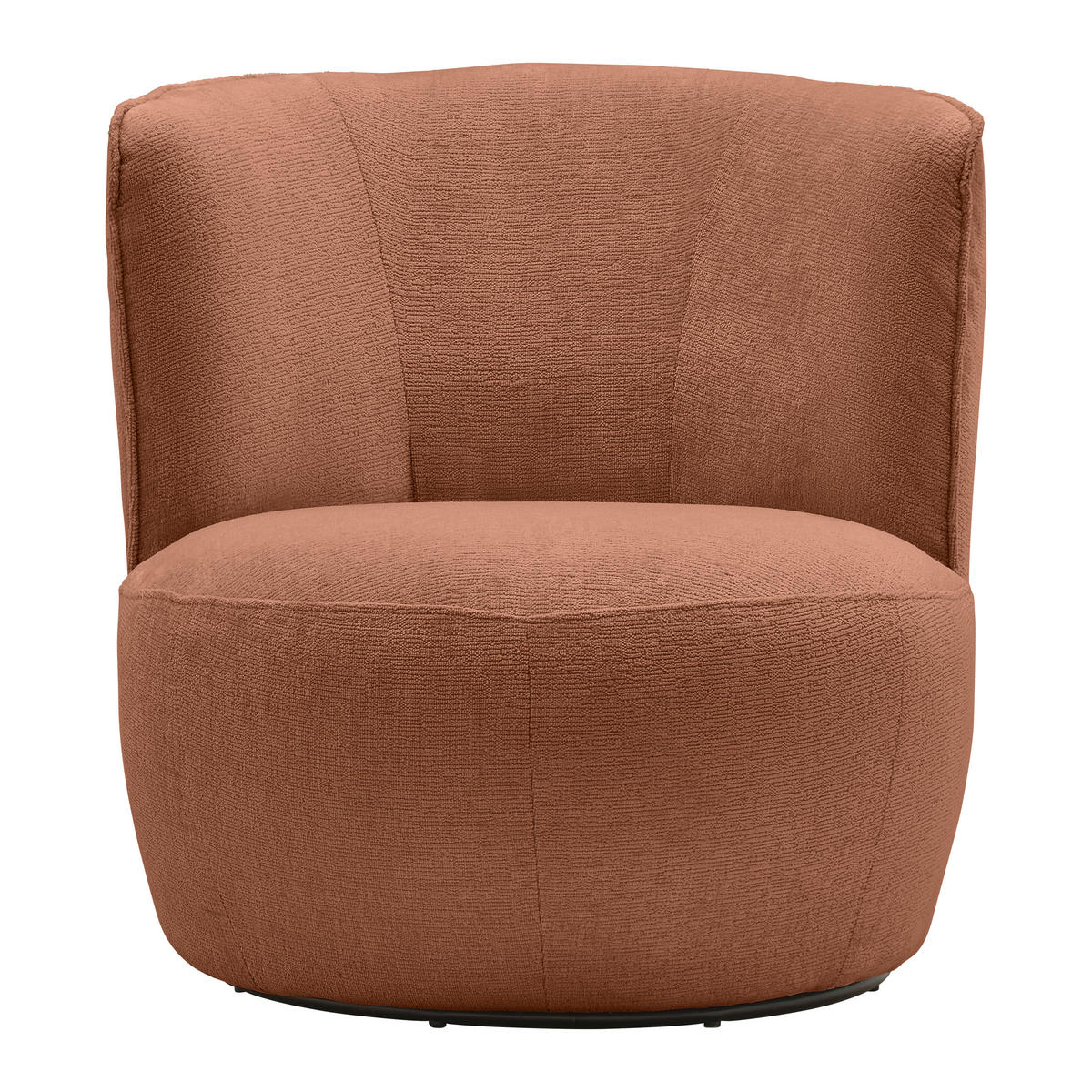 FÅTÖLJ i textil kopparfärgad  - svart/kopparfärgad, Modern, metall/textil (77/81/85cm) - MID.YOU