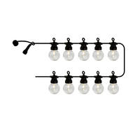 LICHTERKETTE 300 cm  - Klar/Schwarz, Basics, Kunststoff (300cm)