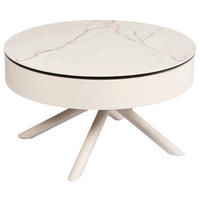 COUCHTISCH ESG 73.5/73.5/42 cm rund Beige  - Beige, Design, Glas/Keramik (73.5/73.5/42cm) - Novel