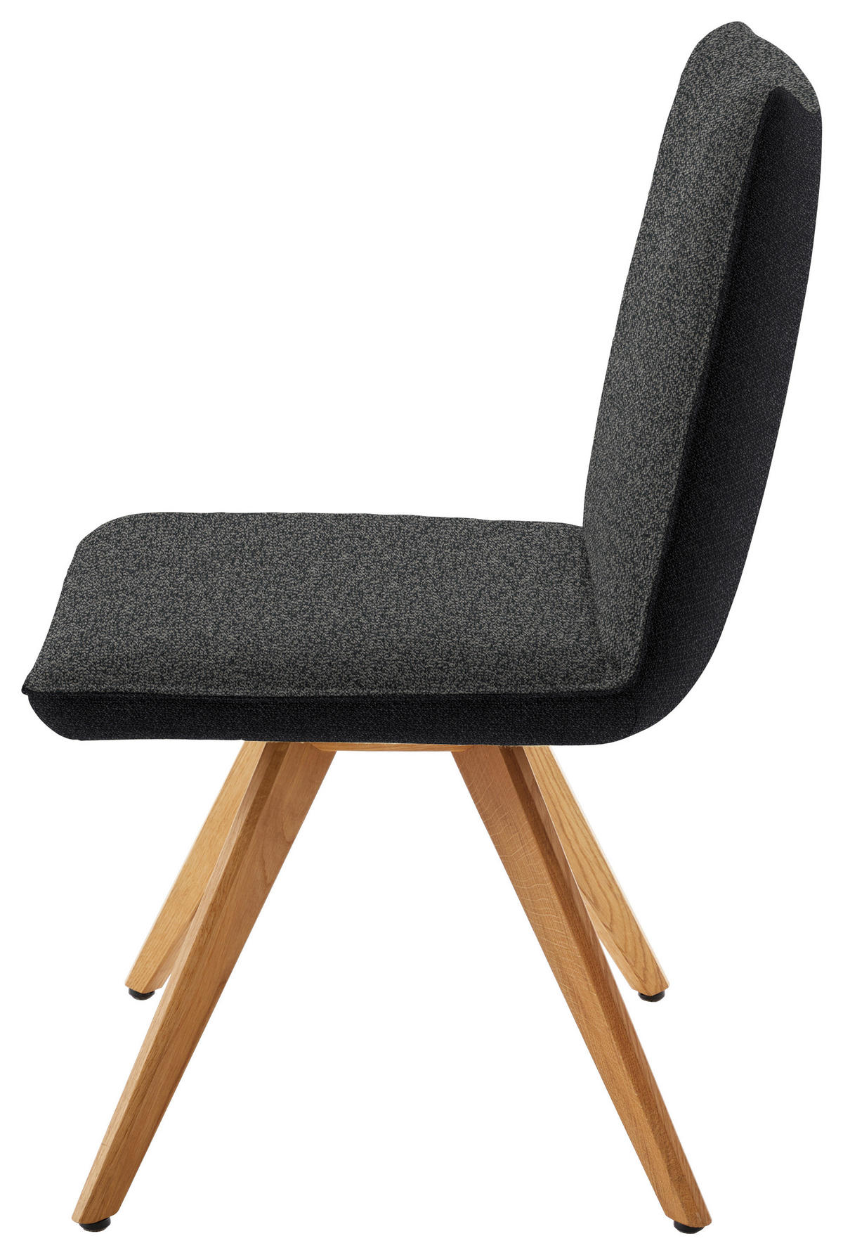 STUHL  in Flachgewebe  - Eichefarben/Anthrazit, Design, Holz/Textil (48/91/63cm) - Koinor