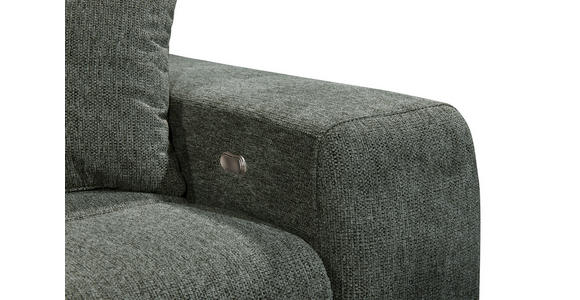ECKSOFA Dunkelgrün Chenille  inkl. Zierkissen, Bettkasten, Rücken echt, Kopfteilverstellung, Sitztiefenverstellung  - Dunkelgrün/Schwarz, KONVENTIONELL, Kunststoff/Textil (172/268cm) - Carryhome