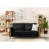 SCHLAFSOFA in Holz, Textil Schwarz, Buchefarben  - Buchefarben/Schwarz, Design, Holz/Textil (174/88/104cm) - Niels Andersson