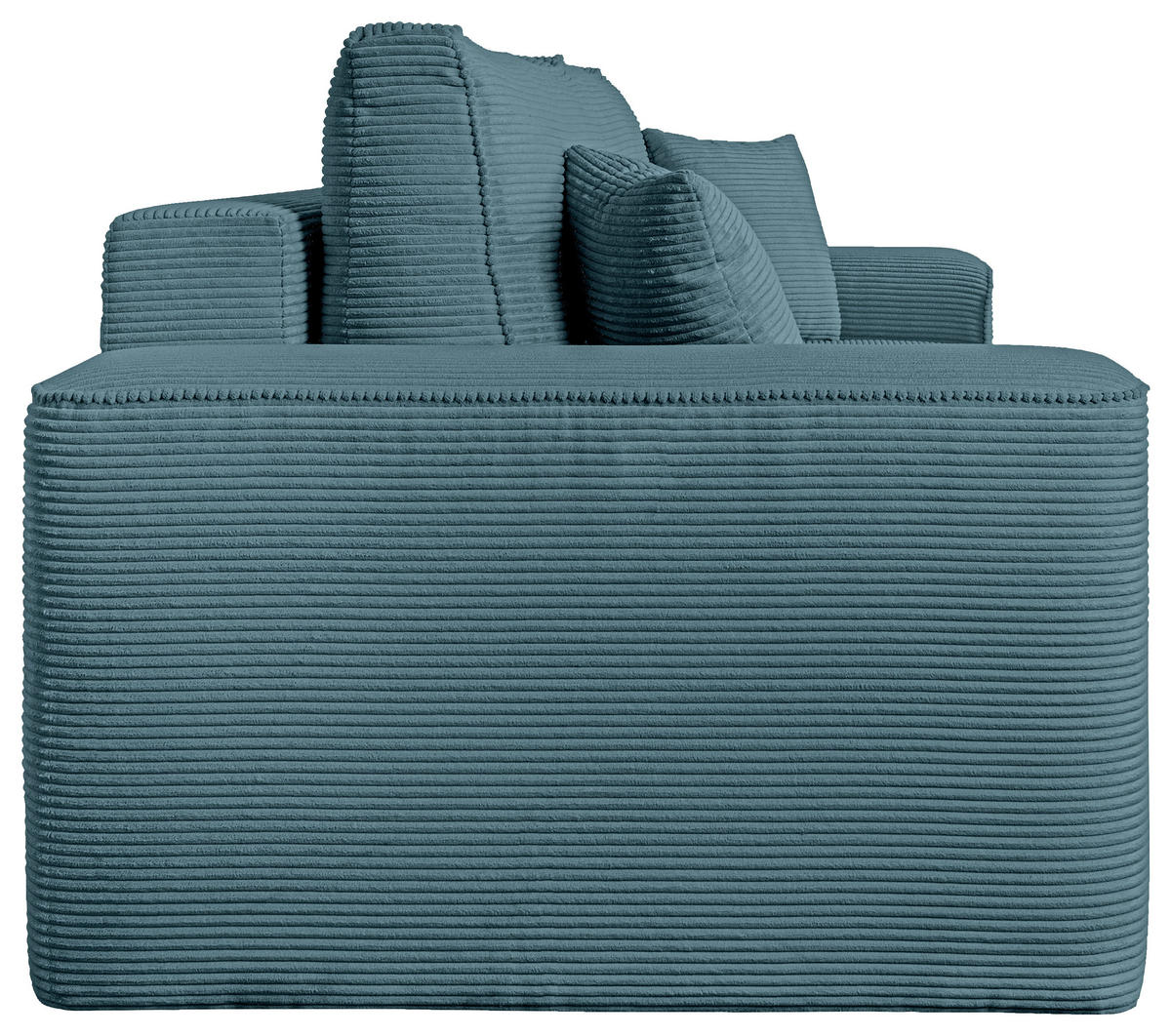 SCHLAFSOFA  mit Rücken echt, Armteil links, Armteil rechts Cord Blau  - Blau/Schwarz, Design, Kunststoff/Textil (261/95/108cm) - Xora
