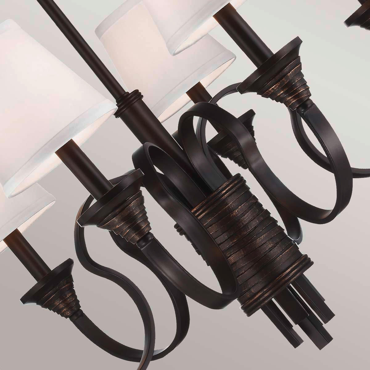 KRONLEUCHTER 79.1/82.6 cm    - Bronzefarben, Basics, Metall (79.1/82.6cm) - Elstead Lighting