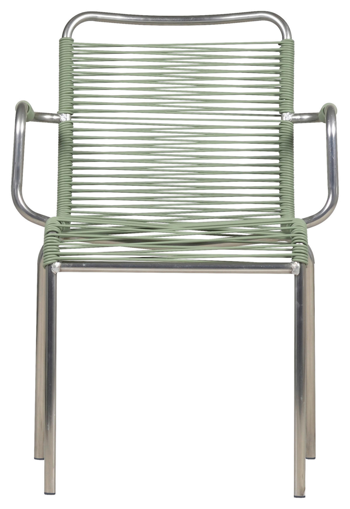 GARTENSESSEL-SET Aluminium Alufarben, Salbeigrün  - Salbeigrün/Alufarben, Design, Kunststoff/Metall (57/85/57cm) - FIAM