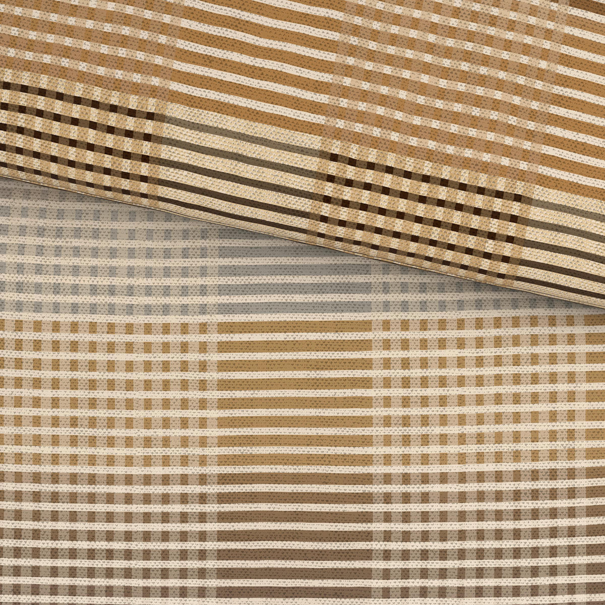 BETTWÄSCHE 2-teilig Flanell 140/200 cm  - Braun, Textil (140/200cm) - Novel