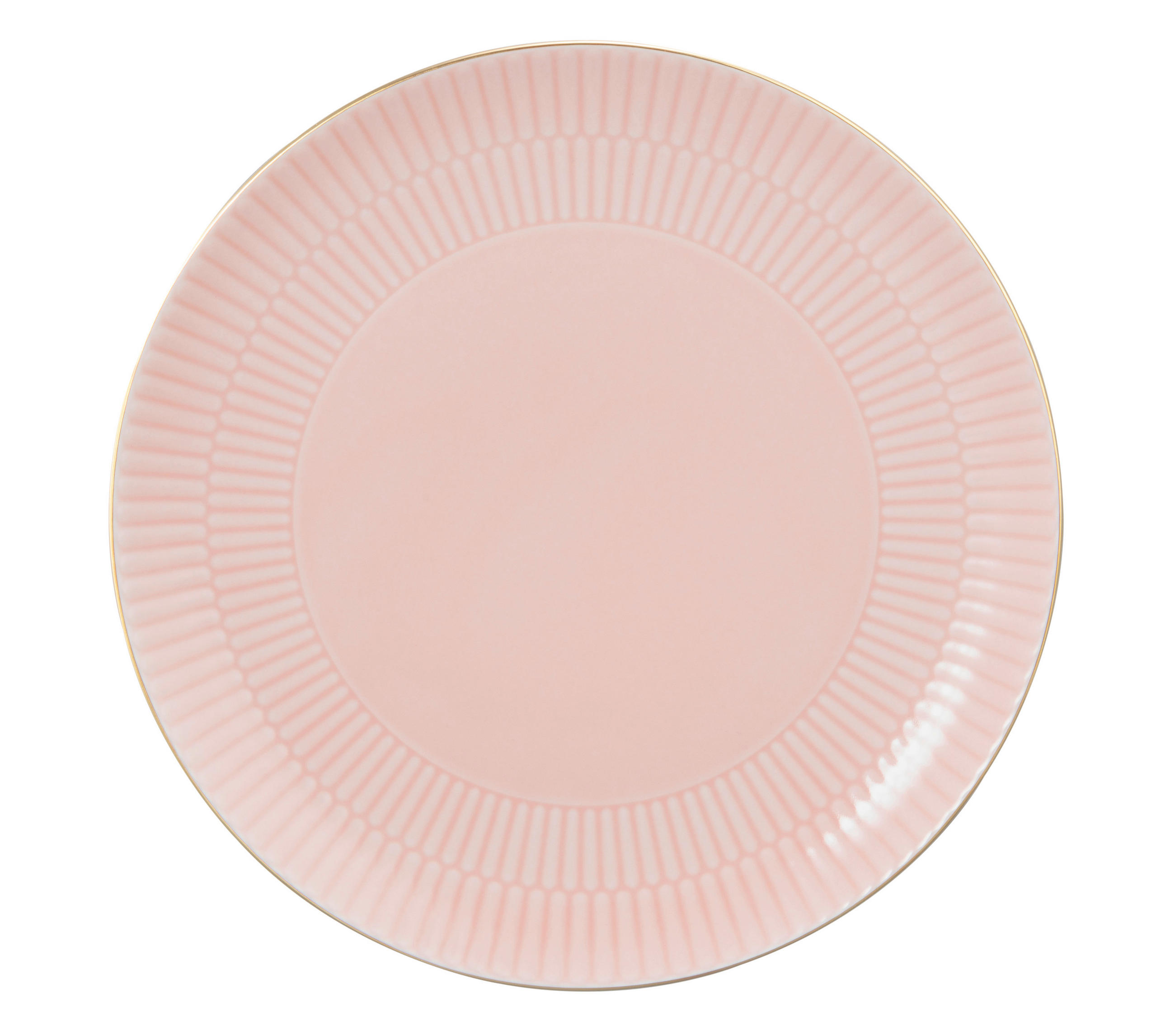 KROŽNIK ZA ZAJTRK  Amina  22,5 cm        - zlate barve/svetlo roza, Basics, keramika (22,5cm) - Seltmann Weiden