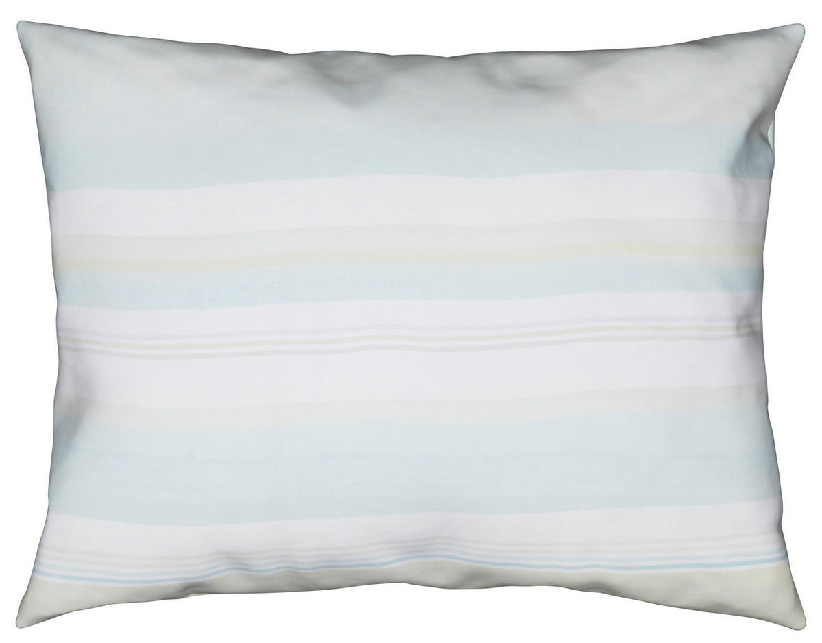 BETTWÄSCHE Frühjahr/Sommer 2024 Leinenoptik 140/200 cm  - Türkis/Weiß, KONVENTIONELL, Textil (140/200cm) - Fleuresse