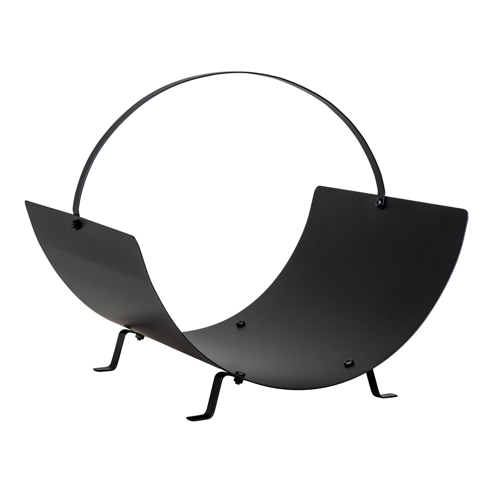 KAMINKORB 40/33.5/35 cm  Metall  - Schwarz, Design, Metall (40/33.5/35cm)