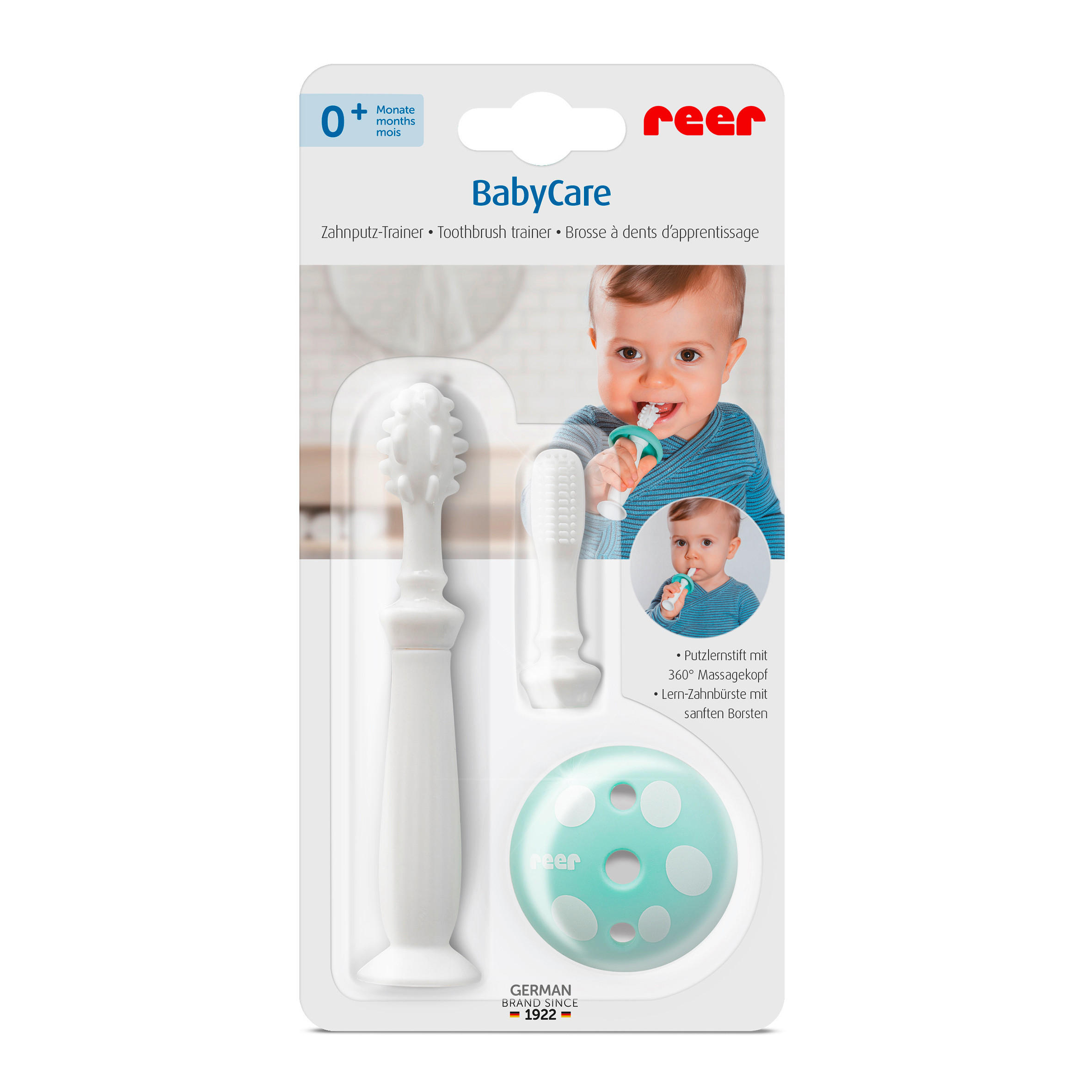 FINGERZAHNBÜRSTE - Weiß, Basics, Kunststoff (9,8/19,5/2,5cm) - Reer